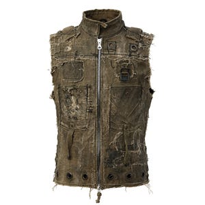 Svart LA Distressed Combat Vest