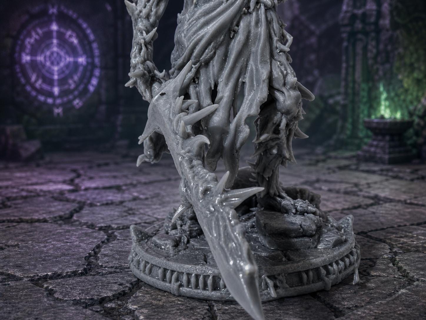 Undead Ruler Once Dead King Resin Miniature 3D Printed β 133mm Undead Ruler, Dnd ...