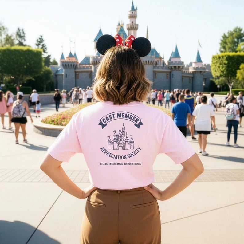 Cast Member Appreciation Society T Shirt, Disney World Tee, Disney Inspired Shirt, Theme Park Fan Gift, Magic Lover Top, Disney Parks Shirt image 1