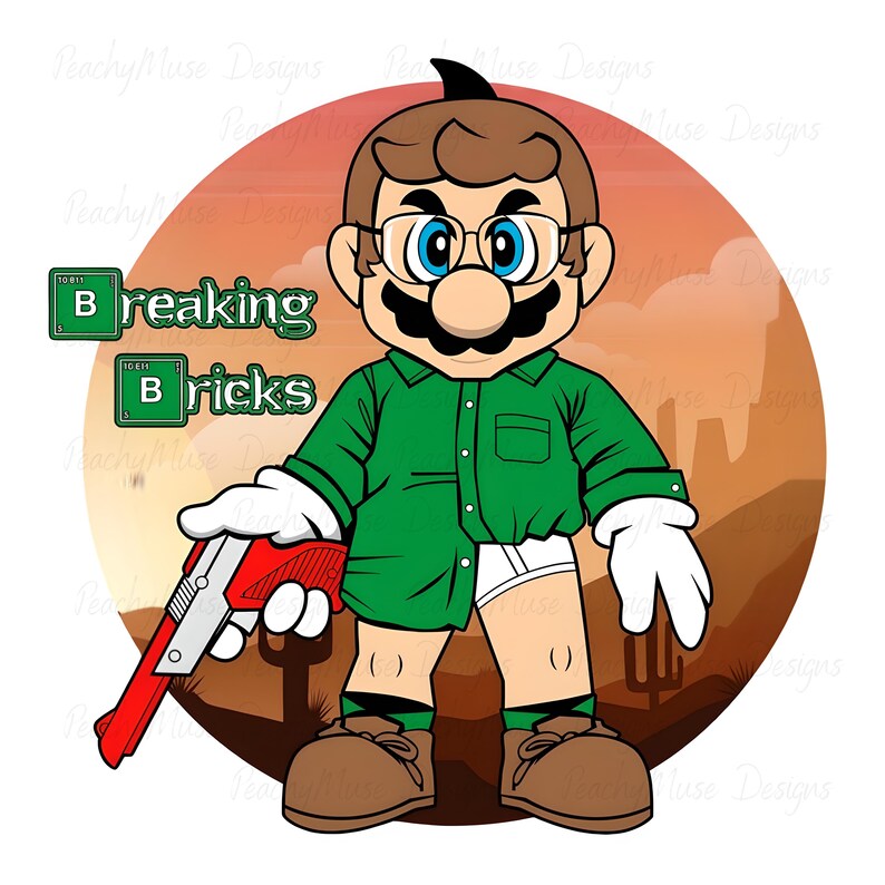 Super Mario Galaxy PNG, Mario Clipart, Gamer T-Shirt Design (Instant Download) image 7