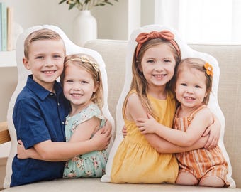 Almohada fotográfica personalizada, cojín con forma personalizada, almohada con recorte facial en 3D, almohada personalizada para mascotas o personas, regalo para personas que viven lejos o en memoria de alguien.