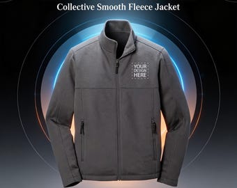 Custom Embroidered Fleece Jacket for Men: Full Zip Design