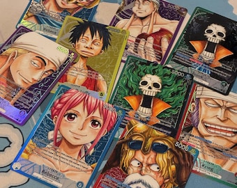 OP15 Custom Leader Card One Piece geïnspireerde handgemaakte holografische kaart