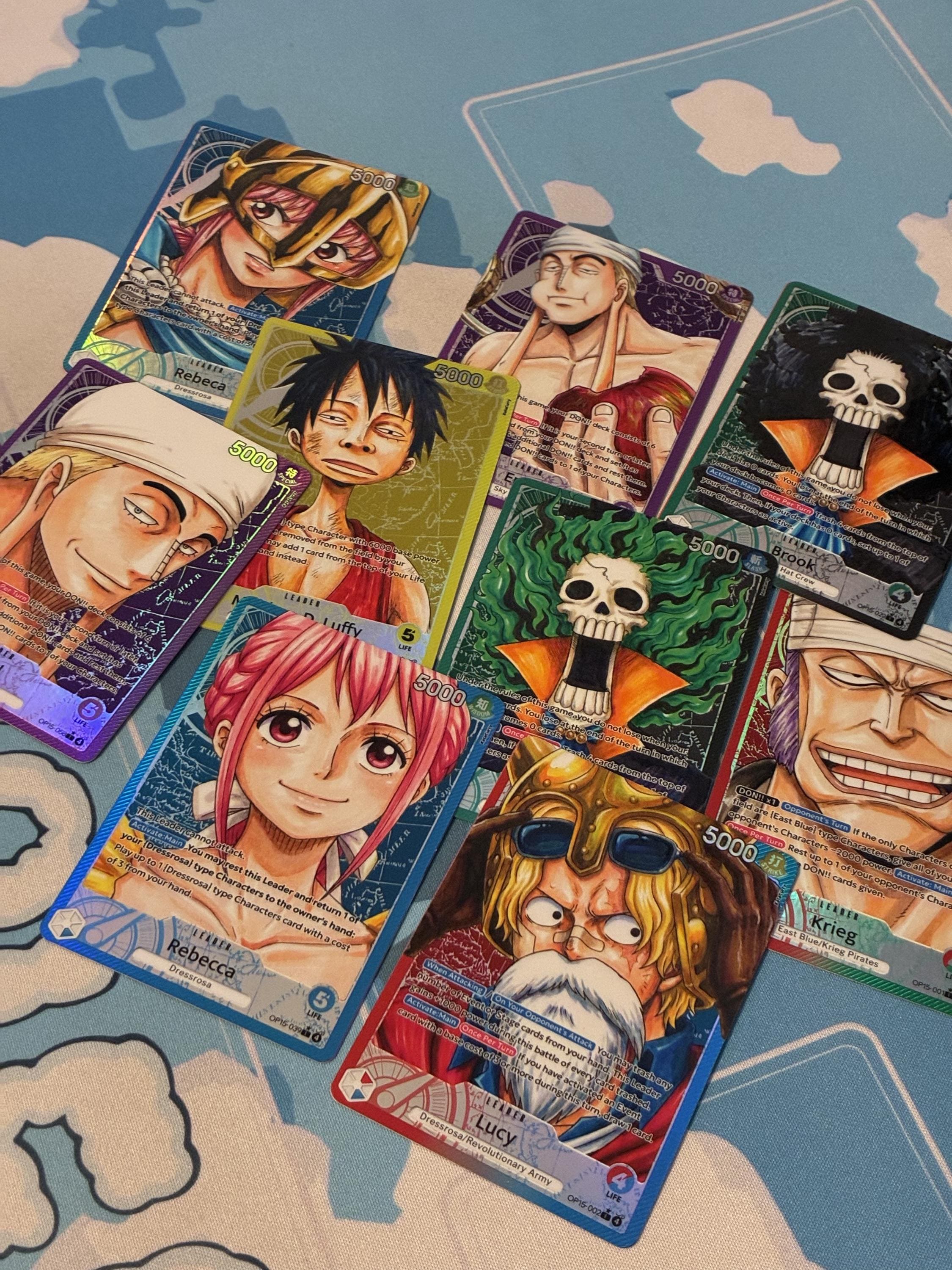OP15 Custom Leader Card One Piece Inspired Handmade Holographic