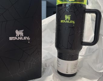 Halloween Web Glow 40oz Insulated Tumbler w/ Handle & Straw Limited Edition
