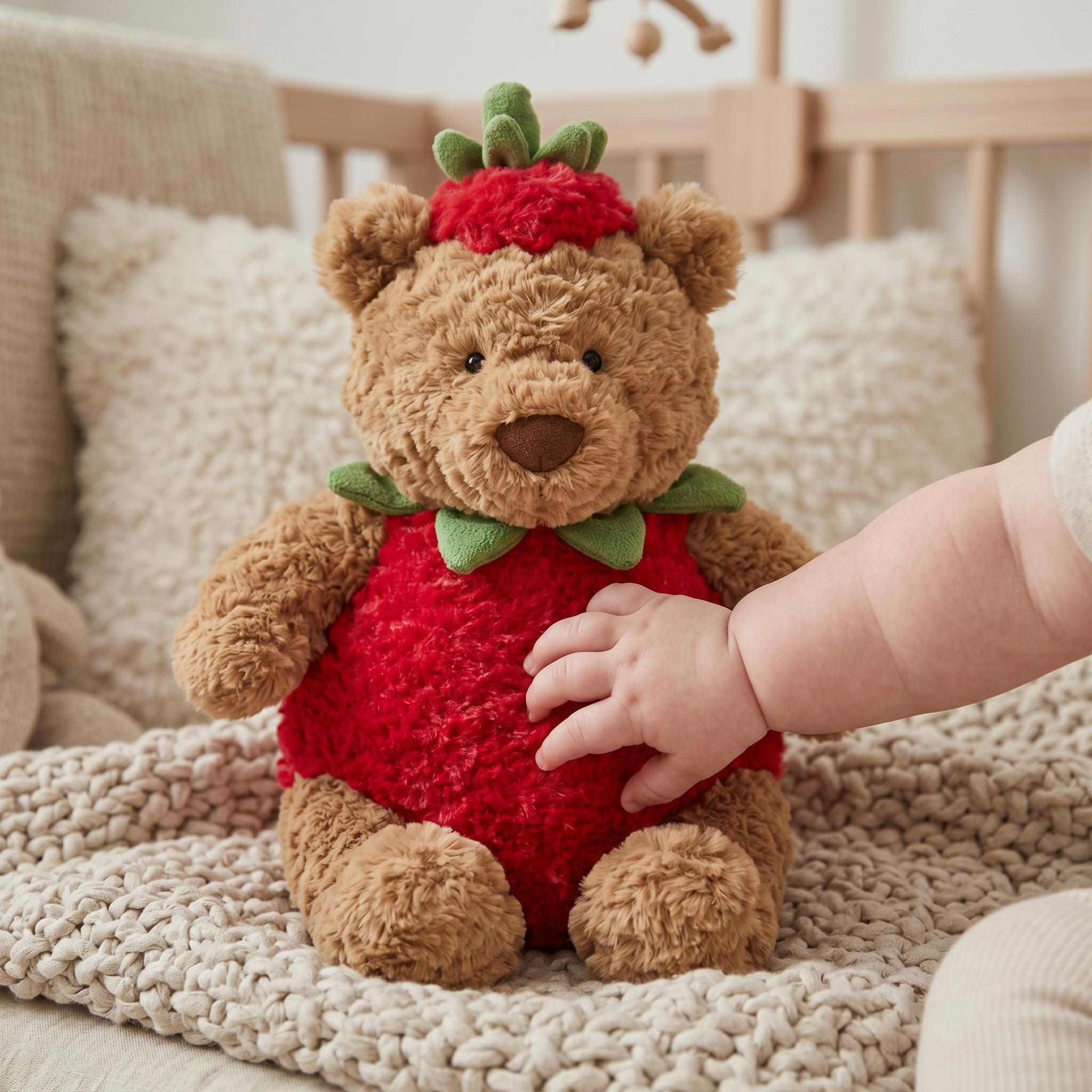 Jellycat Bartholomew Bear Strawberry - Etsy UK