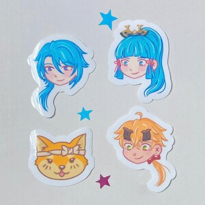 Genshin Yashiro Commision Stickers - Ayato, Ayaka, Thoma, Taroumaru