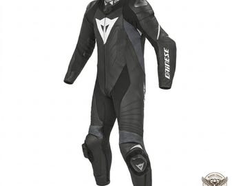 Motorrad Lederkombi Herren | DAiNESE Einteiler Biker Outfit | CE Gepanzerter Trainingsanzug