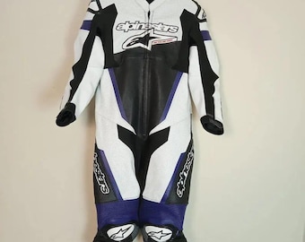 Leren racepak Alpinestars uit één stuk | Beschermende leren motorsportkleding