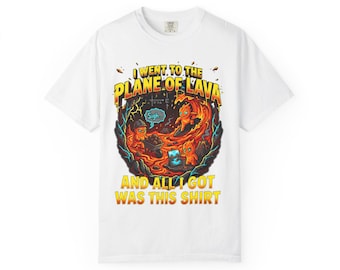 Plane of Lava Graphic Tee l 90s Action Comic TTRPG Shirt