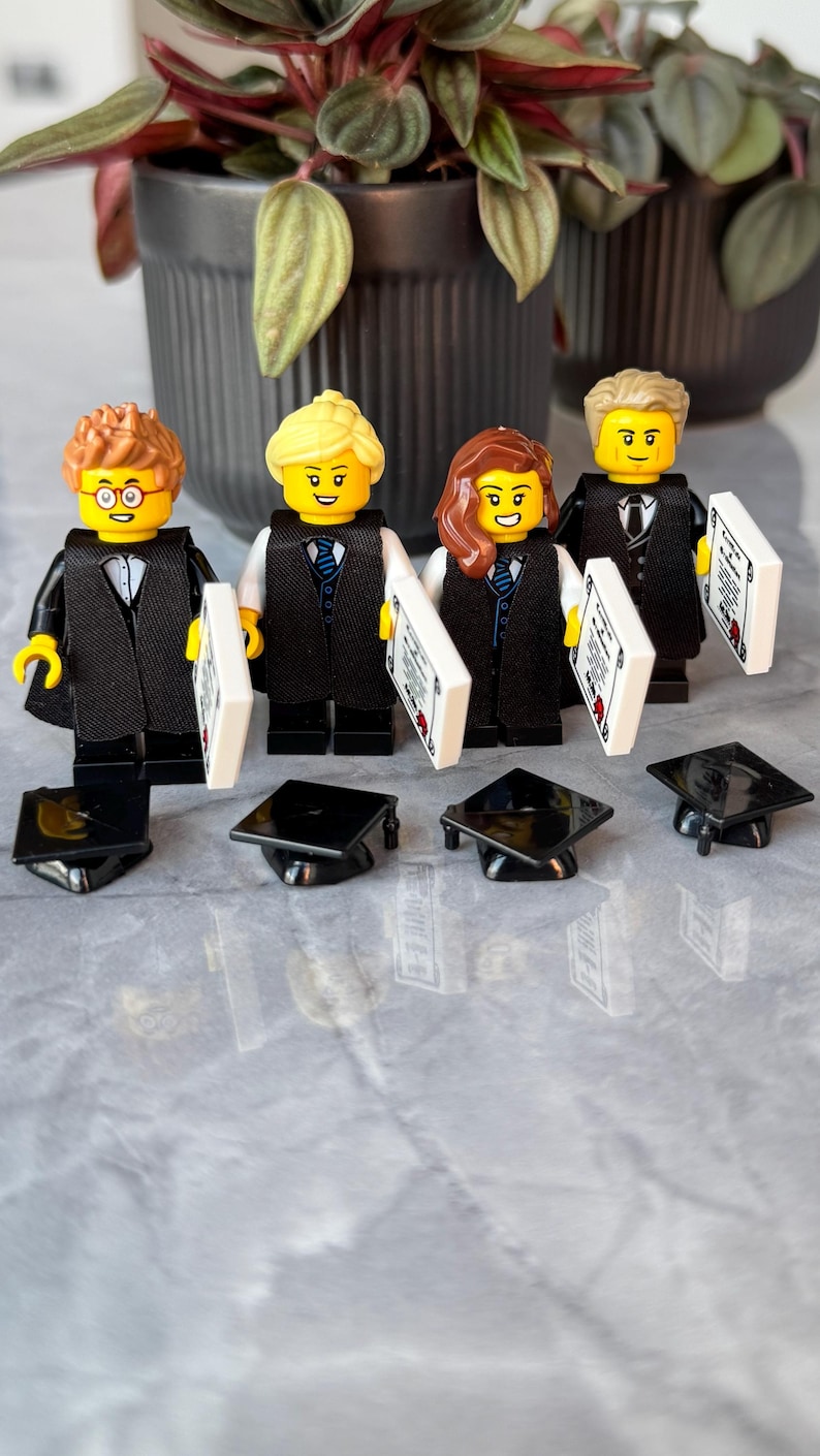 Custom LEGO Graduation Figure Personalised Minifigure Gift Build Your ...