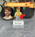 Personalized LEGO Teacher Gift, Custom Figure with Name, End of Year Present product logo