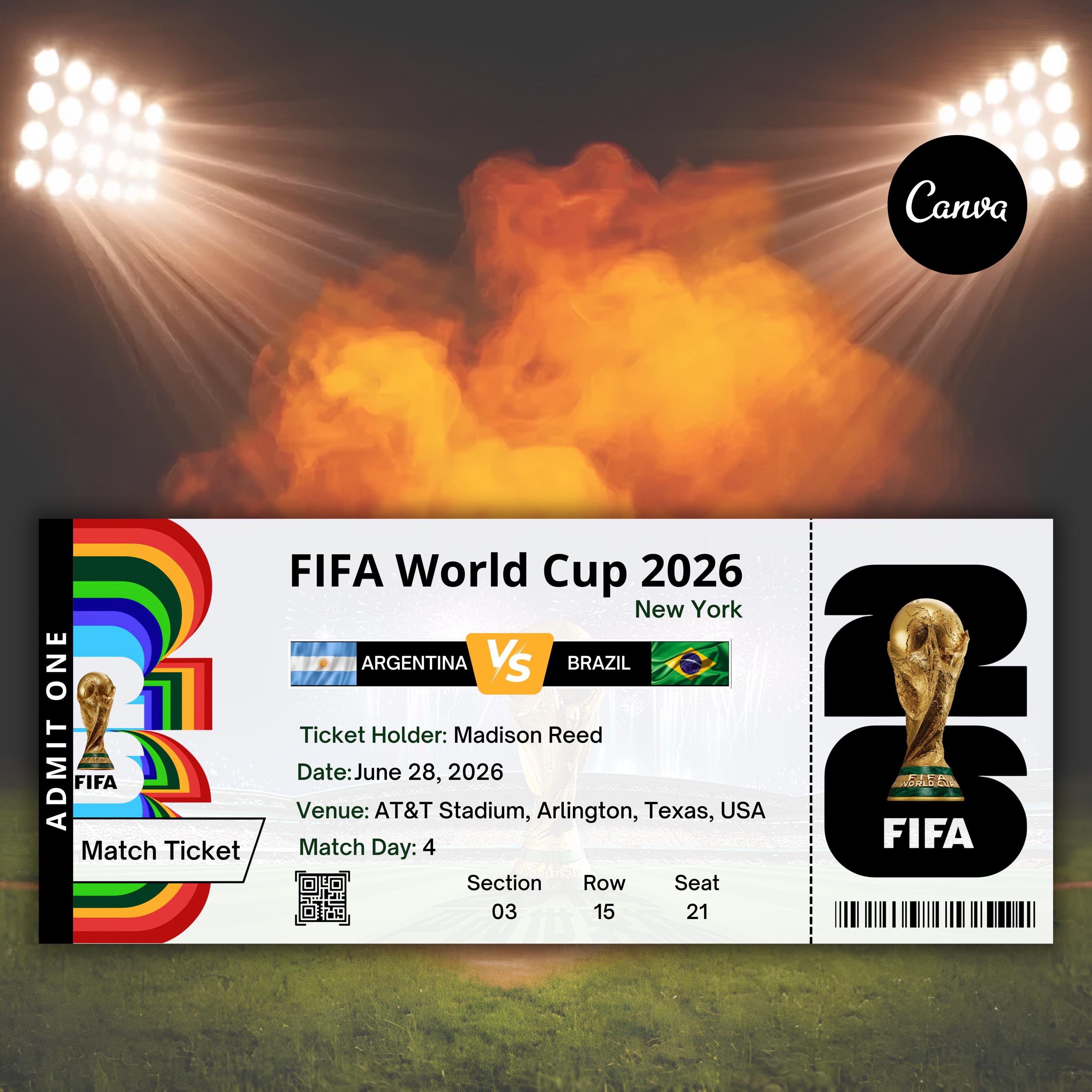 カスタマイズ可能なFIFAワールドカップ2026チケット｜試合観戦チケット