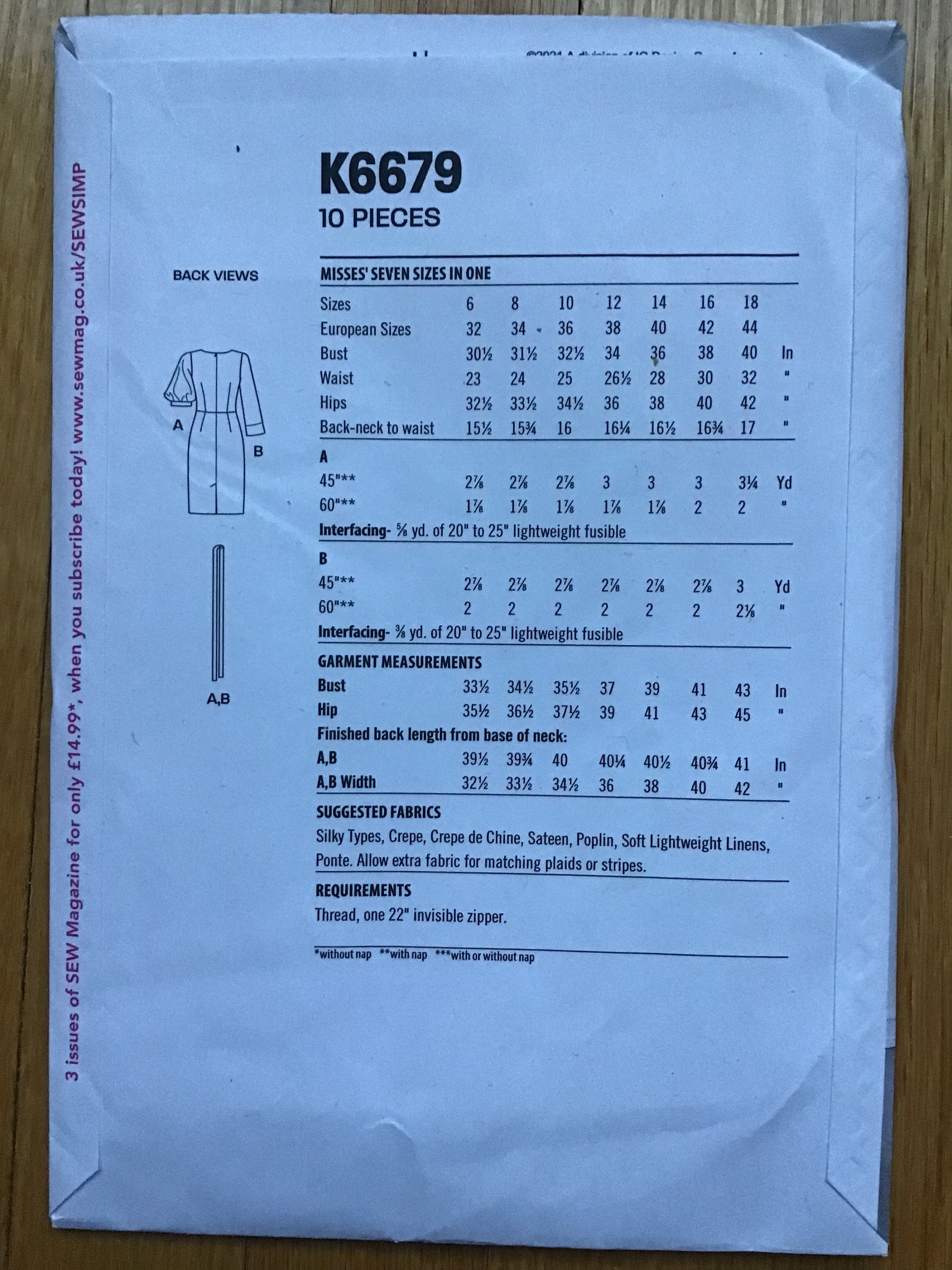 Misses Dress Pattern New Look 6679 Size 6 - 18 UNCUT - Etsy