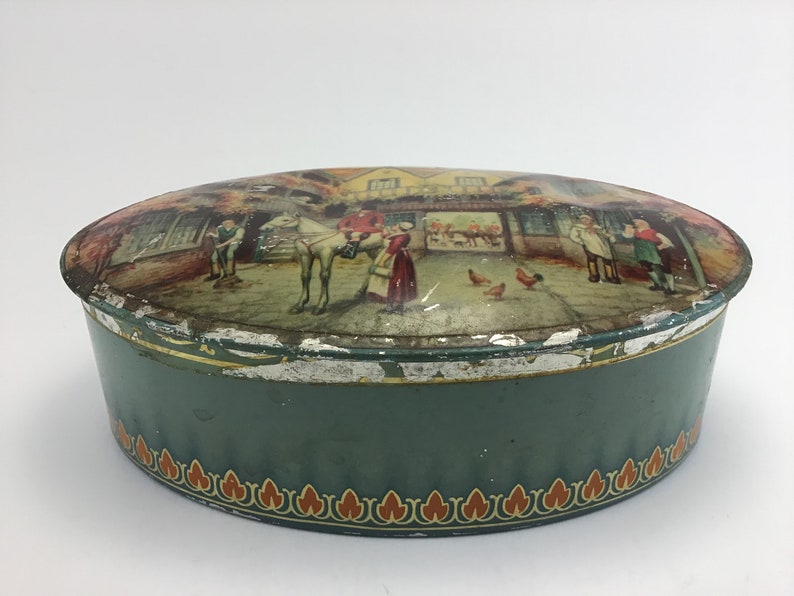 Mcvitie and Price Biscuit Tin Cookie Oval Victorian Village - Etsy