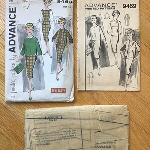 Jumper Dress Jacket and Blouse Pattern Advance 9469 UNCUT Bust 36 Waist 28 Hip 38 image 4