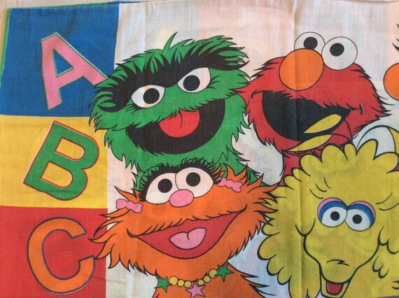 Vintage Sesame Street Pillowcase Etsy