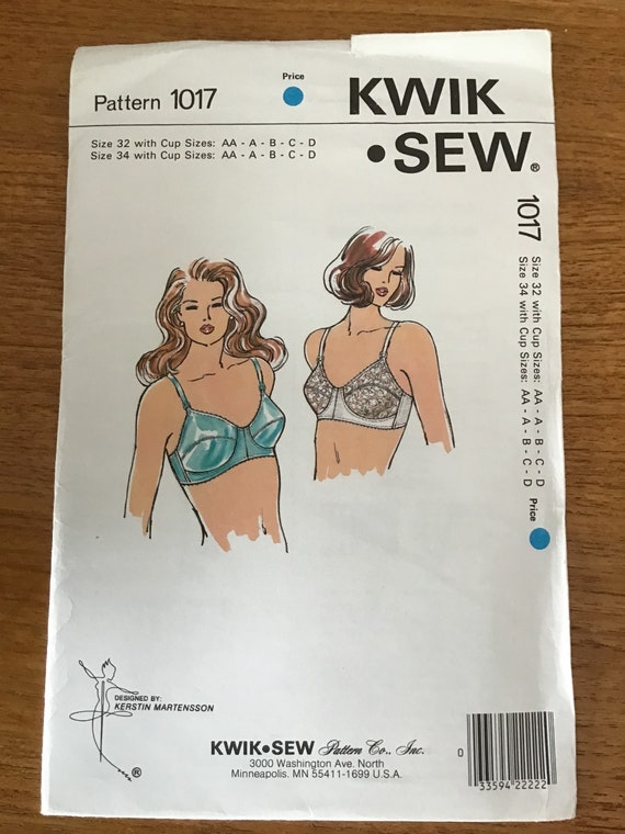 Bra Pattern Kwik Sew 1017 or 1018 UNCUT -  Australia