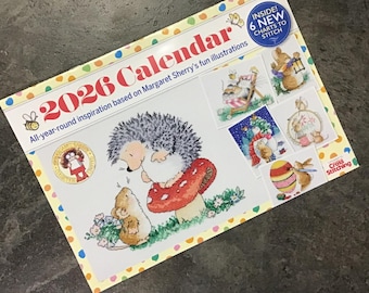 Margaret Sherry Cross Stitch 2026 Calendar