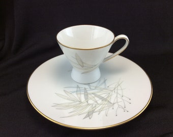 Rosenthal Grasses Demi Tasse Cup and Bread and Butter Plate