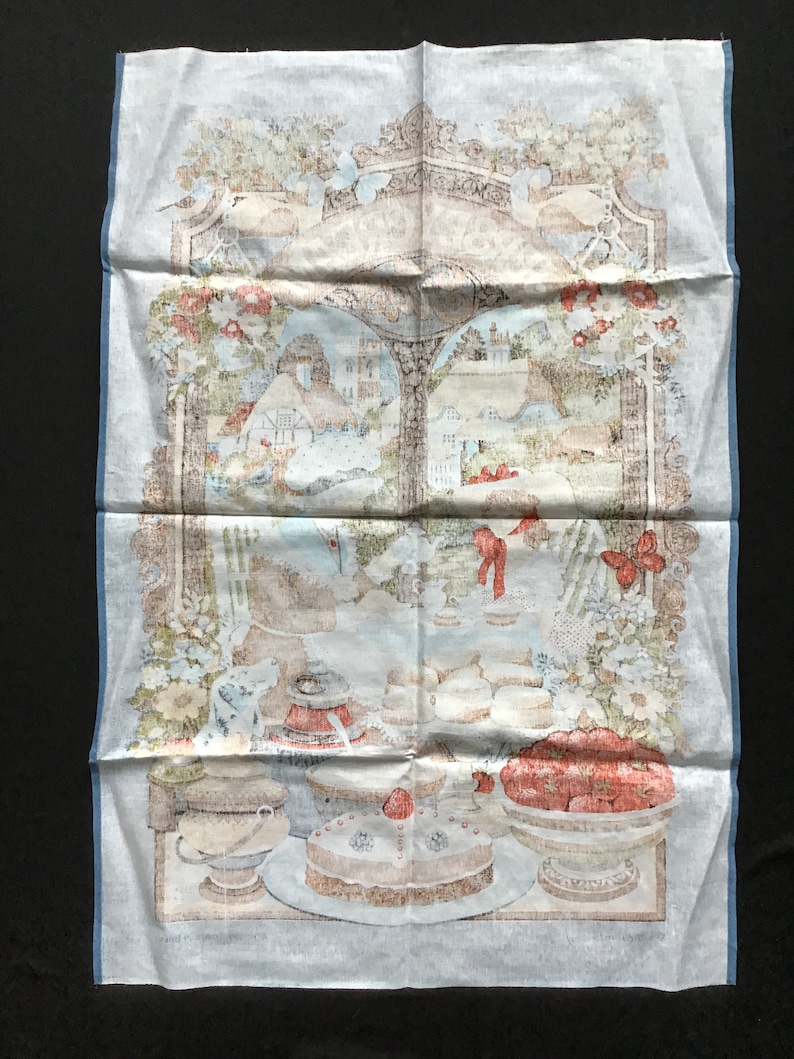 Jersey Cream Teas Tea Towel All Cotton Made in Britain Etsy