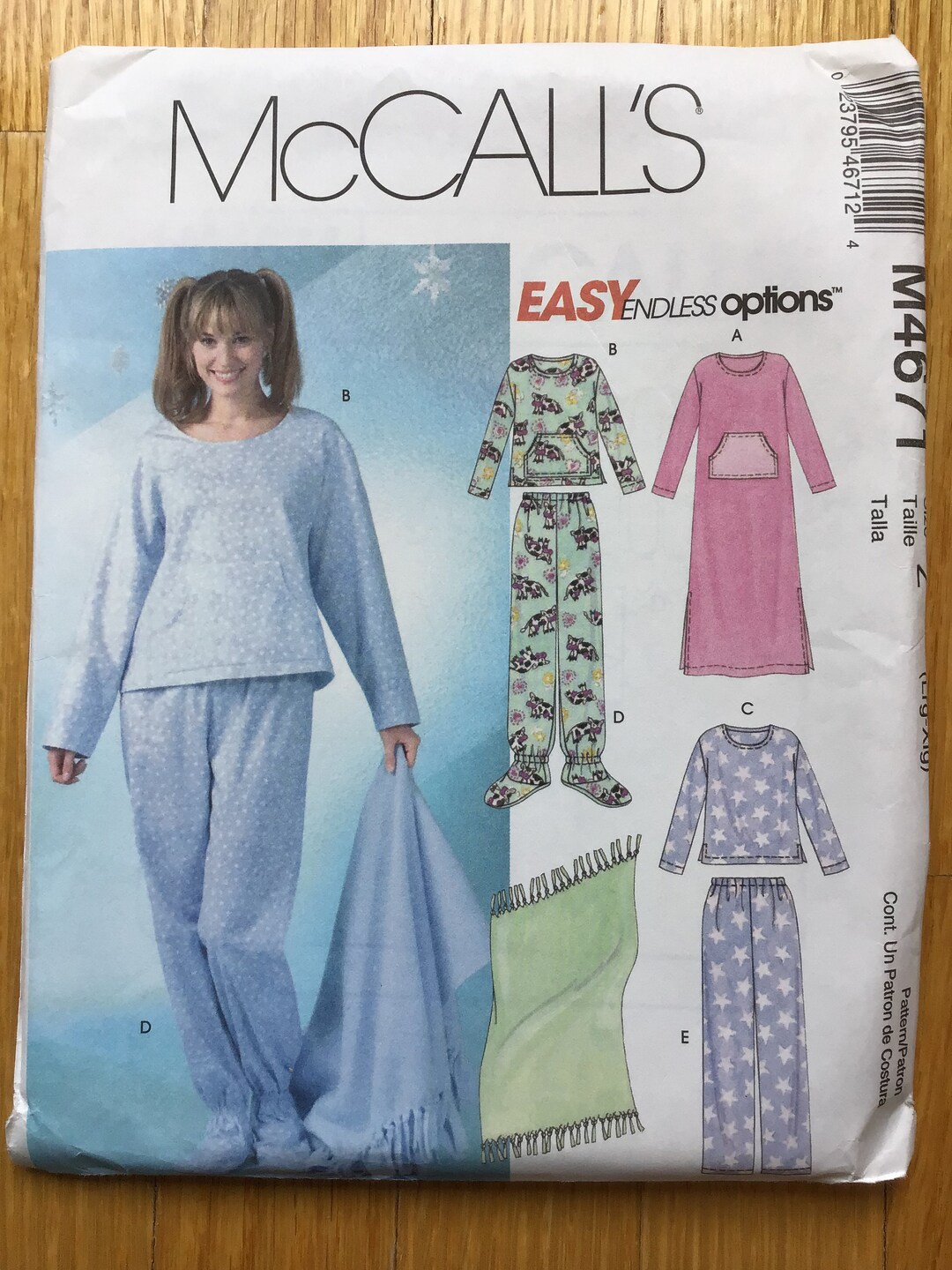 Misses Pajama and Nightgown Pattern Mccalls 4671 Size Lrg Xlg UNCUT - Etsy