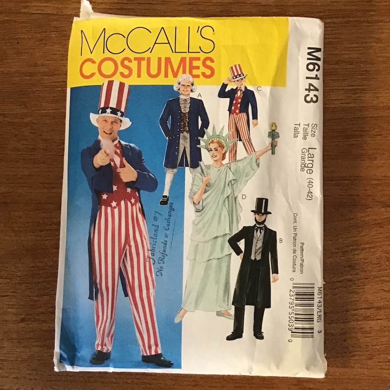 Adult Unisex Patriotic Costume Kit
