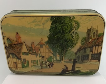 Bensons Toffee Tin An English Village English Toffee Favourites 1930s 1940s