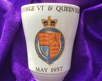 King George VI and Queen Elizabeth Coronation Beaker 1937