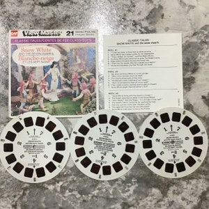 View-master Reels Snow White and the Seven Dwarfs Original Sleeve