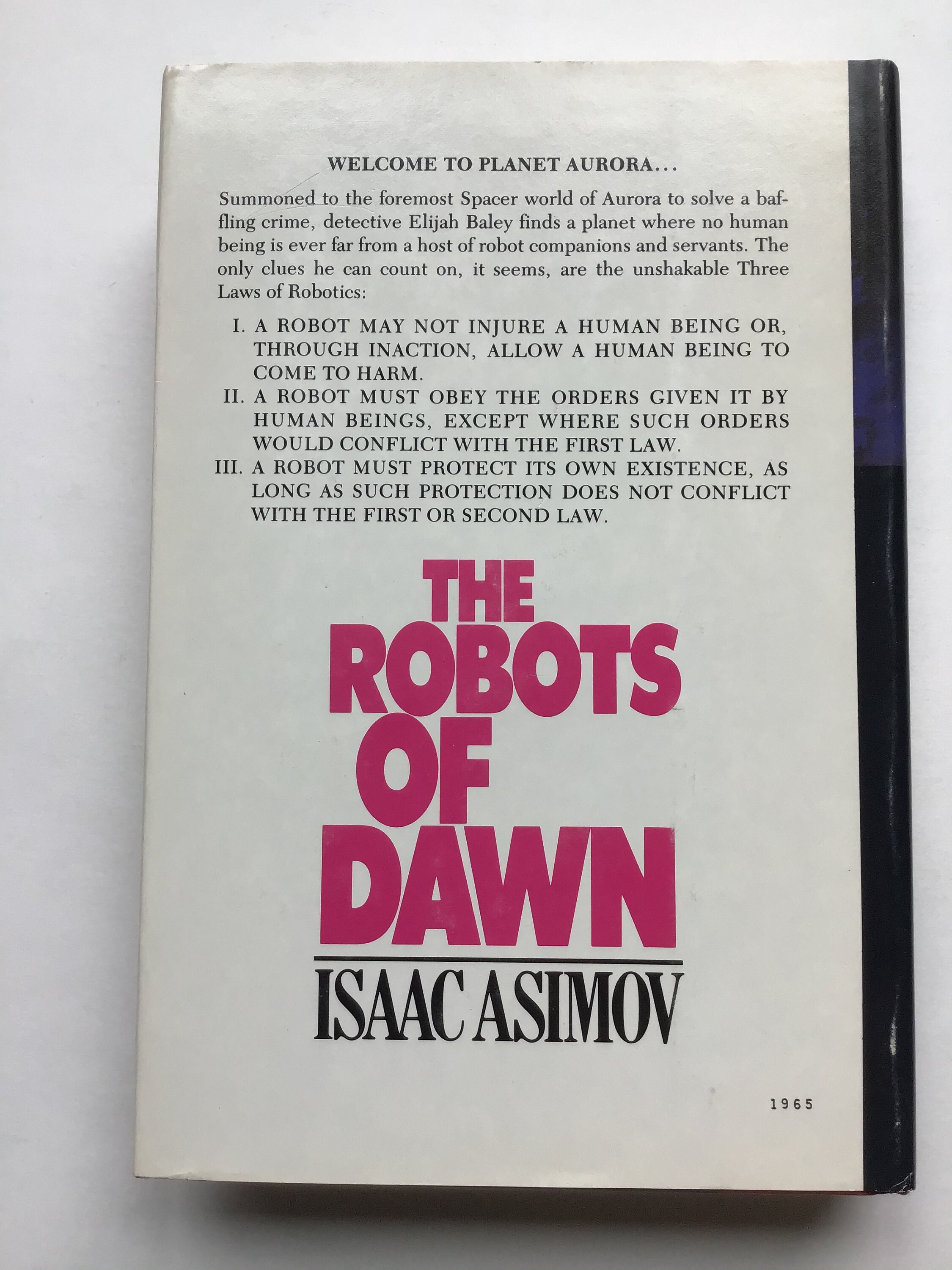 Isaac Asimov Robots of Dawn Hardcover First Book Club Edition - Etsy