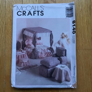 Doll Furniture Pattern Fashion Doll Barbie 11.5  Doll UNCUT McCalls 8140