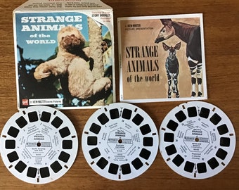 View-Master Reels Strange Animals of the World Original Sleeve GAF B 615