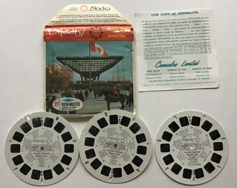 View-Master Reels Expo '67 General Tour In Original Sleeve GAF Sawyer's A071 Viewmaster Reels Montreal 1967