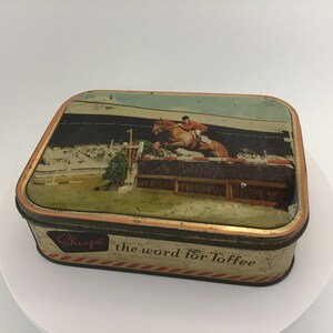 Steeplechase Tin Toffee Tin Edward Sharp & Sons Horse Racing Tin