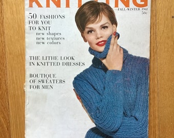 1961 Vogue Knitting Magazine Fall 