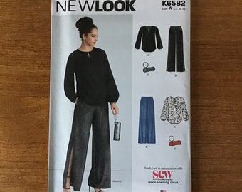 Misses Boho Top and Pants Pattern New Look 6582 Size 10 - 18 UNCUT