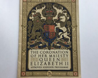 Coronation of Her Majesty Queen Elizabeth II Approved Souvenir Programme 1953