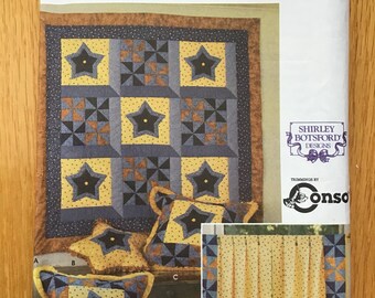 Quilt Block Club Pattern Lesson 4 Simplicity 9976 Star Bright & Pinwheels Home Decor Edition