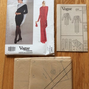 Misses Dress Pattern Bill Blass Vogue American Designer 2767 Size 12 14 16 UNCUT image 7