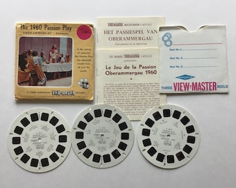 View-Master Reels 1960 Passion Play Oberammergau Germany Original Sleeve Sawyers C 421 Viewmaster Reels