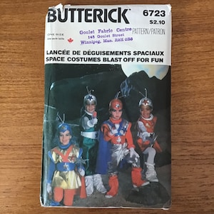 Space Costumes Pattern Children Size 2 - 6X Butterick 6723 UNCUT