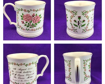 Queen Elizabeth Queen Mum 100th Birthday Mug National Trust Queen Mother 2000