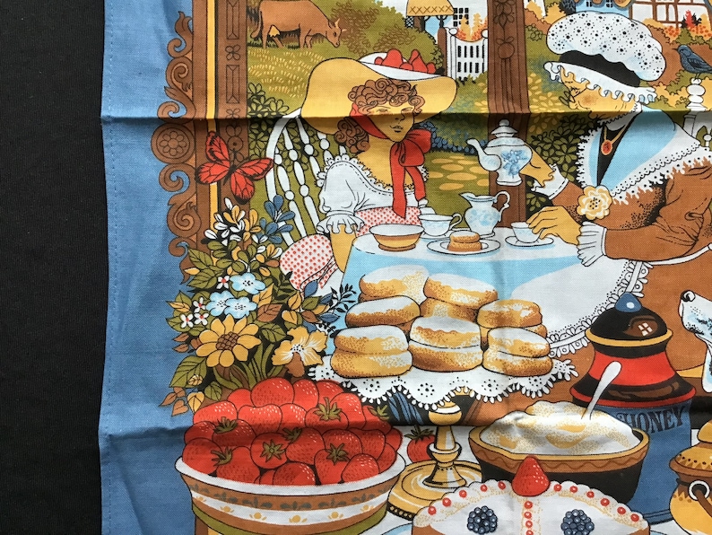 Jersey Cream Teas Tea Towel All Cotton Made in Britain Etsy