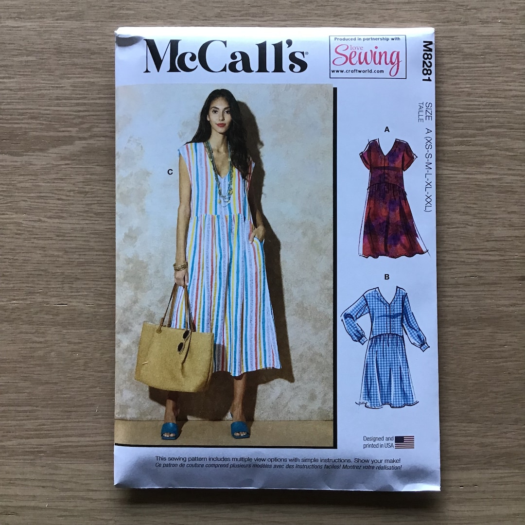 Patron De Couture McCalls M7295 - Taille XS à M - Neuf