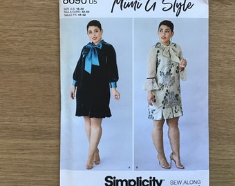 Misses Dress Pattern Mimi G Style Simplicity 8690 UNCUT Size 16 - 24