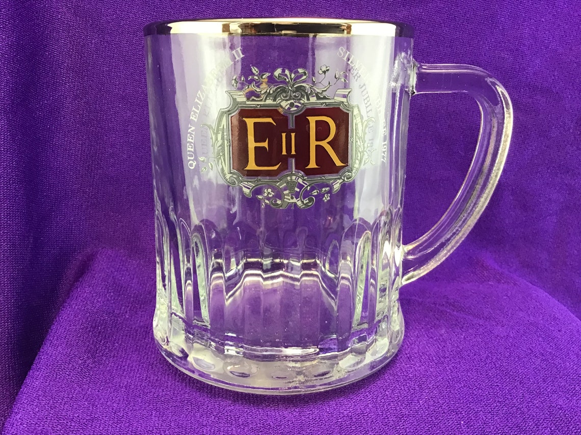 Queen Elizabeth II Silver Jubilee Beer Mug Tankard 1977 Etsy