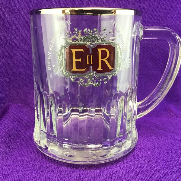 Queen Elizabeth II Silver Jubilee Beer Mug Tankard 1977