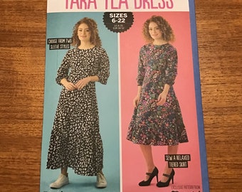 Tiered Dress Pattern Tara Tea Dress UNCUT US Size 4 - 20