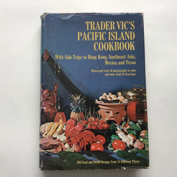 Trader Vic's Pacific Island Cookbook Livre de cuisine Tiki à couverture rigide BCE Book Club Edition